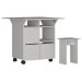 Mesa de Jantar 4 Lugares com Tampo Dobrável Branco B10 - Nova Mobile