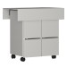 Mesa de Jantar 4 Lugares com Tampo Dobrável Branco B10 - Nova Mobile