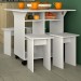 Mesa de Jantar 4 Lugares com Tampo Dobrável Branco B10 - Nova Mobile