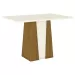 Mesa de Jantar 4 Lugares Keltin Nature/Off White/Linho - Bci Móveis