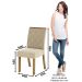 Mesa de Jantar 4 Lugares élida Nature/Off White/Linho - Bci Móveis
