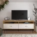 Rack para TV Até 60 Polegadas Liberty 4 Portas Carvalho/Off White - Artely
