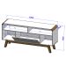 Rack para TV Até 55 Polegadas Lazuli 1 Porta Off White - Bechara Móveis