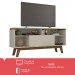 Rack para TV Até 55 Polegadas Lazuli 1 Porta Off White - Bechara Móveis