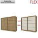 Guarda-Roupa Casal Sevilha 2 Portas 6 Gavetas Amendoa/Off White - Mademarques