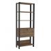 Estante para Livros Match 1 Porta 3 Prateleiras Pinho/Preto - Artely