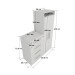 Cômoda 2 Portas 4 Gavetas Mon Branco - Pnr Móveis