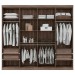 Guarda-Roupa Casal Havana 8 Portas 4 Gavetas Castanha/Off White - Santos Andirá
