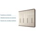 Guarda-Roupa Casal Havana 8 Portas 4 Gavetas Castanha/Off White - Santos Andirá