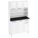 Cozinha de Aço Compacta Smart 6 Portas 1 Gaveta Branco - Telasul