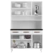 Cozinha de Aço Compacta Mirage New 6 Portas 3 Gavetas Branco - Telasul