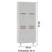 Paneleiros em Aço Mirage New 6 Portas 5 Prateleiras Branco - Telasul