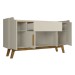 Balcão Buffet Future 4 Portas 1 Gaveta Off White/Cinamomo - Móveis Bechara
