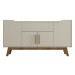 Balcão Buffet Future 4 Portas 1 Gaveta Off White/Cinamomo - Móveis Bechara
