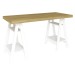 Mesa Escrivaninha Art Ii 4 Prateleiras Olmo/Branco - Artany