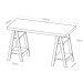 Mesa Escrivaninha Art Ii 4 Prateleiras Olmo/Branco - Artany