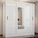 Guarda-Roupa Casal Santiago 3 Portas 3 Gavetas com Espelho Branco – Carioca Móveis
