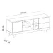 Rack para TV Até 60 Polegadas Michigan 1 Porta 2 Gavetas Pinho/Off White - Artely