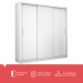 Guarda-Roupa Casal Clarice 3 Portas 4 Gavetas Branco - Pnr Móveis