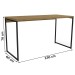 Mesa Escrivaninha Freijó/Preto Fosco Li003 - Kappesberg