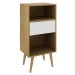 Estante para Livros Baixa 1 Gaveta Natural/Off White E1715 - Tecno Mobili
