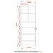 Estante para Livros 2 Portas Amendoa/Preto Me4155 - Tecno Mobili