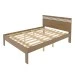 Cama de Casal Amendoa/Branco Cm8009 - Tecno Mobili