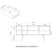 Rack para TV Até 65 Polegadas 1 Gaveta Natural R1462 - Tecno Mobili
