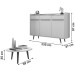 Sala de Estar Completa Quartzo Off White - Bechara