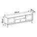 Rack para TV Até 60 Polegadas Esmeralda 2 Portas 1 Gaveta Cinza Perola/Noce - Casa D