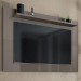 Painel para TV Até 60 Polegadas Safira 1 Prateleira Cinza Perola - Casa D
