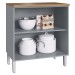Armário de Cozinha 2 Portas 1 Prateleira 100% Mdf Griseo/Naturalle Co9203 - Decibal