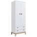 Guarda-Roupa Infantil Favo de Mel 2 Portas 2 Gavetas Branco - Completa Móveis