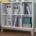Cômoda Infantil Favo de Mel 6 Nichos Branco – Completa Móveis