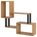Prateleira Industrial 2 Prateleiras 100% Mdf Freijó/Preto Fosco F25 - Pradel