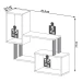 Prateleira Industrial 2 Prateleiras 100% Mdf Freijó/Preto Fosco F25 - Pradel