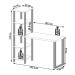 Mesa Escrivaninha Industrial 4 Prateleiras 100% Mdf Freijó/Preto Fosco F29 - Pradel