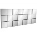 Espelho Quadriculado 175cm 100% Mdf Preto Tb89 Pp - Dalla Costa