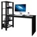 Mesa Escrivaninha Artemis 4 Prateleiras Preto - Art Panta