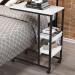 Mesa de Canto Fit 2 Prateleiras Preto/Branco - Art Panta