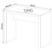 Mesa Escrivaninha Branco Me4139 - Tecno Mobili