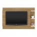 Painel para TV Até 65 Polegadas 3 Prateleiras Natural/Off White Pl3002 - Tecno Mobili