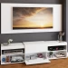 Rack com Painel para TV Até 60 Polegadas Roma 1 Porta 2 Prateleiras Branco - Panorama Móveis