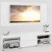Rack com Painel para TV Até 60 Polegadas Roma 1 Porta 2 Prateleiras Branco - Panorama Móveis