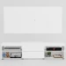 Rack com Painel para TV Até 60 Polegadas Roma 1 Porta 2 Prateleiras Branco - Panorama Móveis