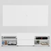 Rack com Painel para TV Até 60 Polegadas Roma 1 Porta 2 Prateleiras Branco - Panorama Móveis