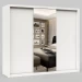 Guarda-Roupa Casal Valencia 3 Portas com Espelho Branco - Carioca Móveis
