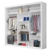 Guarda-Roupa Casal Valencia 3 Portas com Espelho Branco - Carioca Móveis