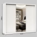 Guarda-Roupa Casal Valencia 3 Portas com Espelho Branco - Carioca Móveis
