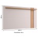 Painel para TV Até 70 Polegadas Leme 1 Prateleira Freijó/Off White - Colibri